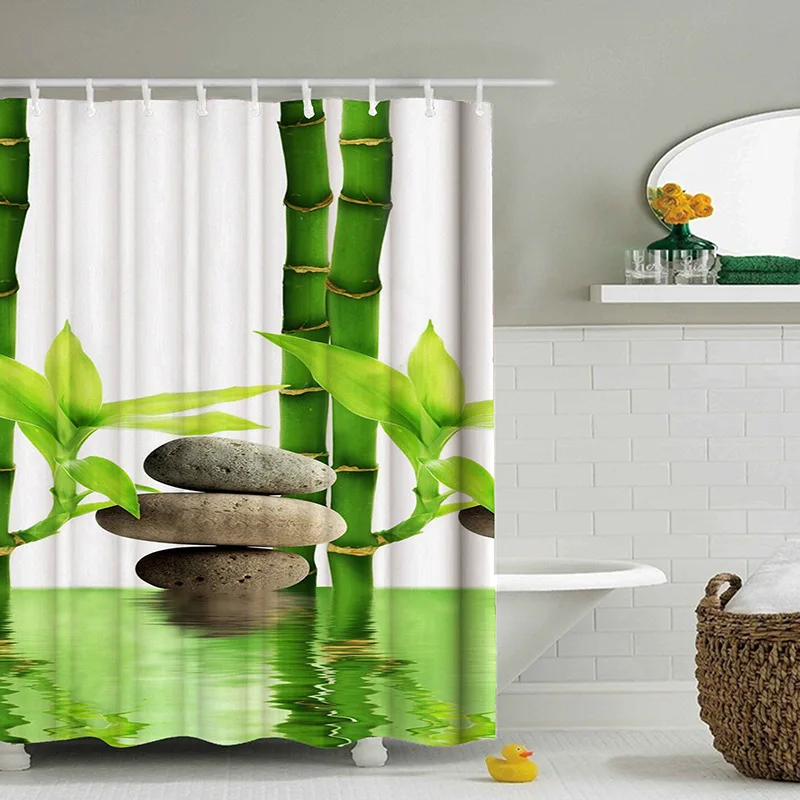 180* 180cmMulti-Styles 3D HD цифровой занавески для душа с принтом водонепроницаемые, влажность-доказательство Ванная комната Шторы s полиэстер Душ Шторы