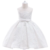 girls dresses white birthday party wedding ball gown princess dress 4 10years flower girl teenager prom clothing dress