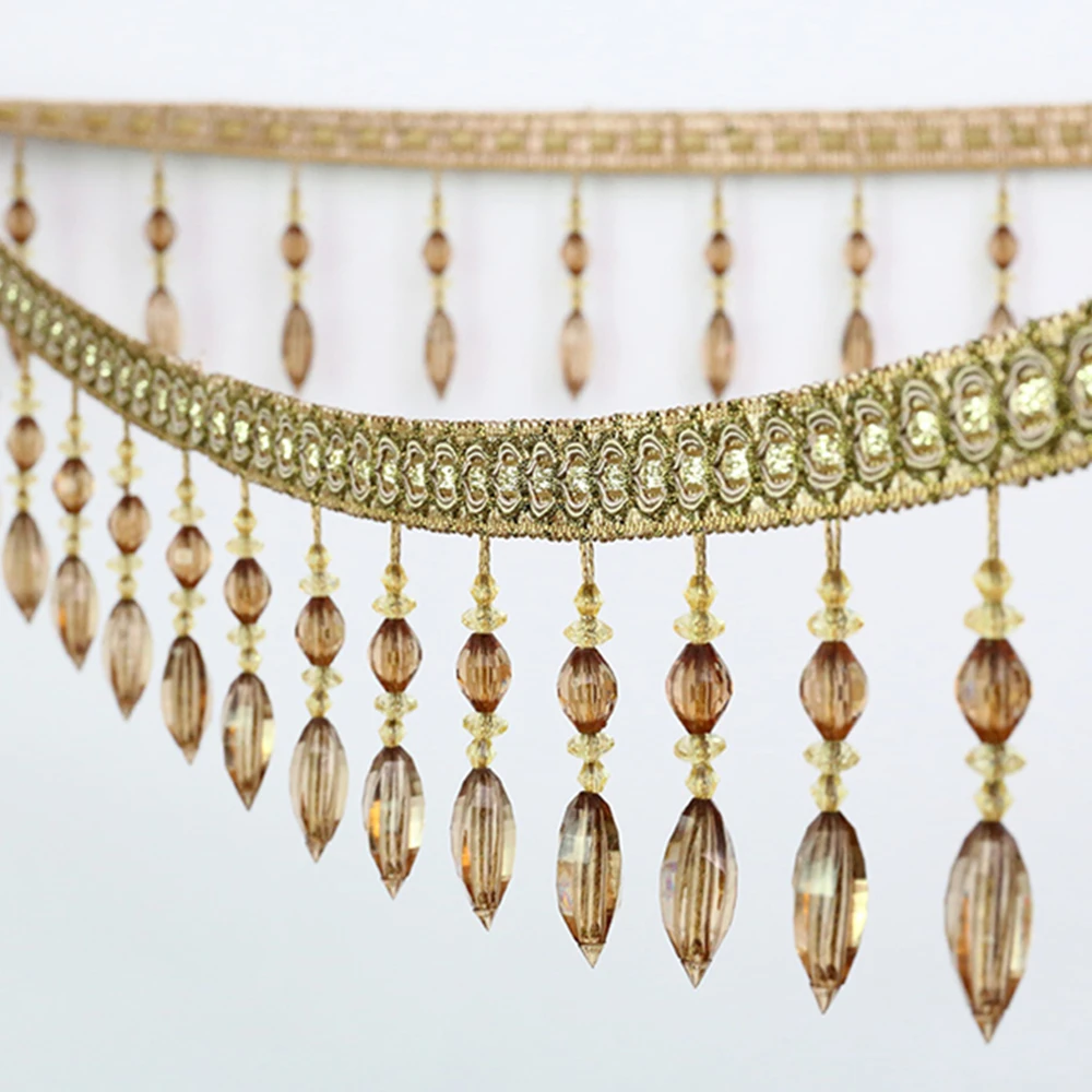 Роскошные отделка с кристаллами и бисером для штор африканская кружевная ткань