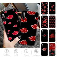 Cartoon Cute ANIME-Akatsuki-Pattern Phone Case For Huawei Prime 2019 Y9s Mate Lite Pro Nova Silicone
