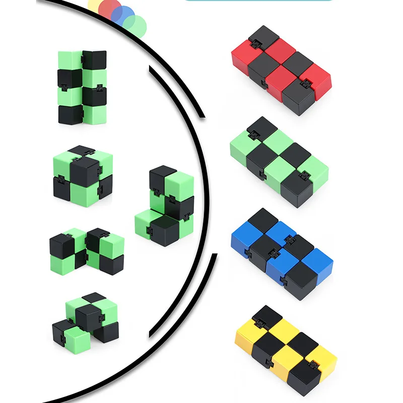 

Infinity Fingertip Cube Adult Office Finger Cube Decompression Toys Anxiety Stress Relief Children Portable Mini Toys