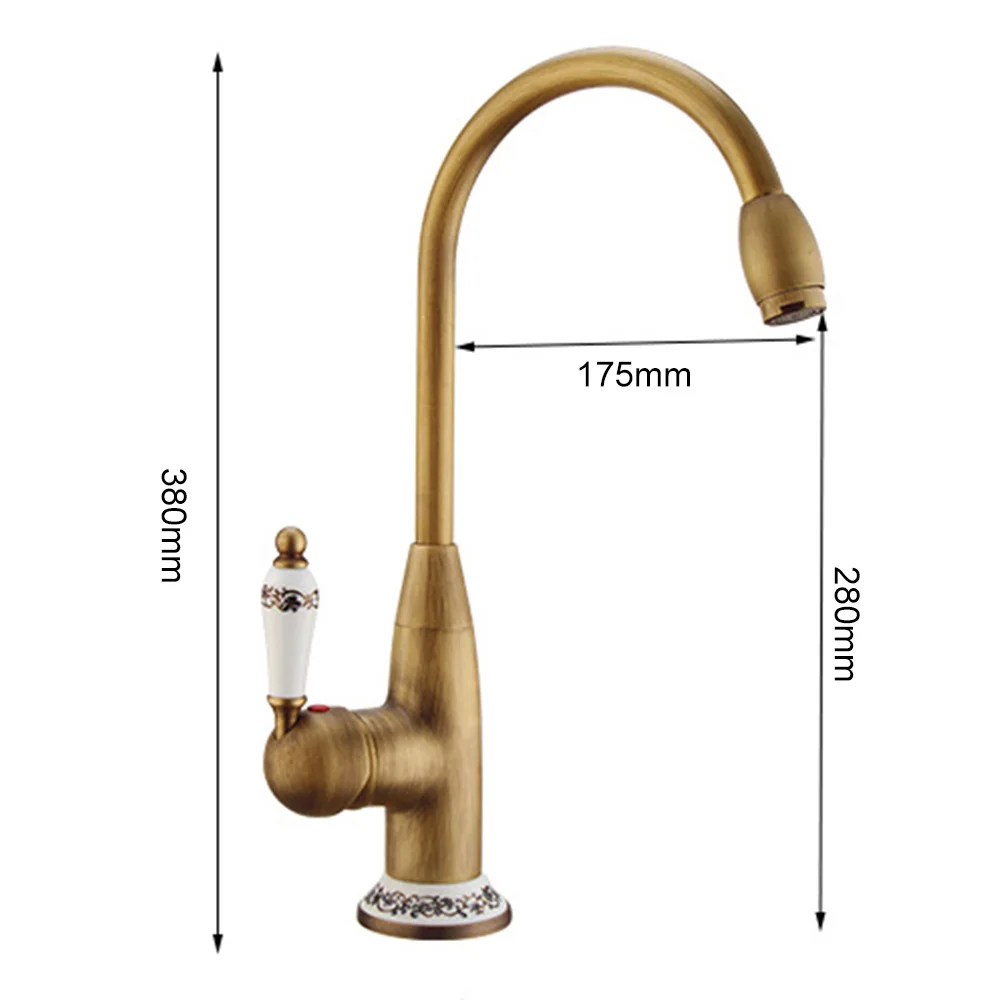 Медный выдвижной кран для горячей и холодной раковины умывальника кухонный