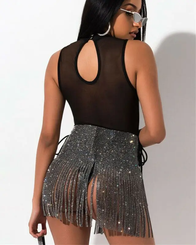 Блестящий Свадебный ремень со стразами свадебные женские серебряный длинный