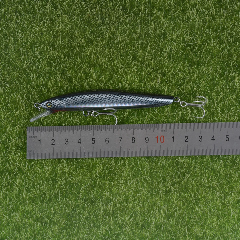 

110mm 13g Sinking Minnow Fishing Lure Rattling Wobbler 10color Fishing Tackle Lase Body Crankbait Pesca Artificial Bait For Bass