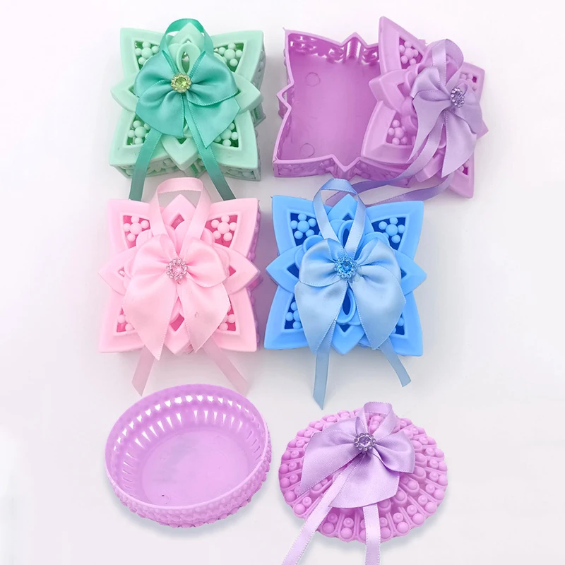 

Transparent Plastic Toys Organizer Jewelry Storage Boxes Squre With Cover Parts Multipurpose Storage Box