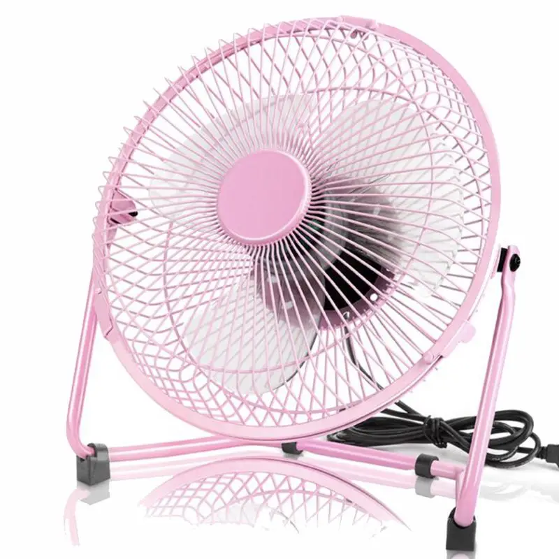 

USB Powered Metal 8 Inch Portable USB Desk Fan with 2 Speeds Switch Personal Cooling Fan for Home Office Table Outdoor