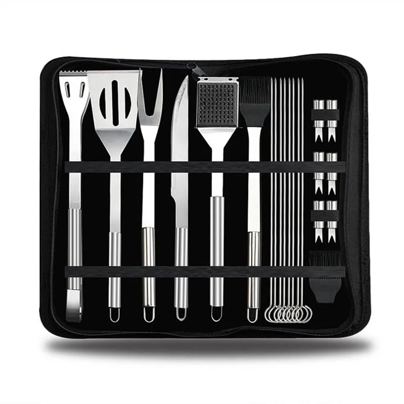 Набор многофункциональных инструментов из нержавеющей стали для барбекю