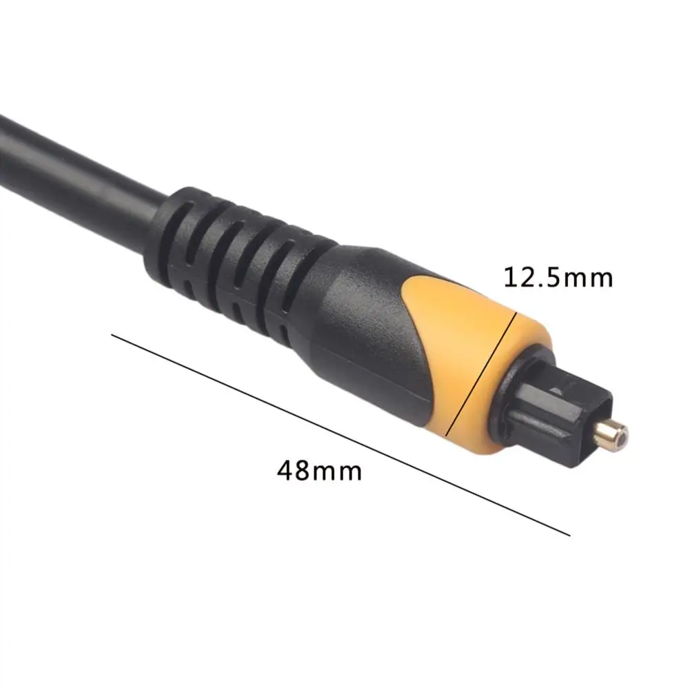 Прочный Toslink HD цифровой оптический аудио кабель SPDIF коаксиальный позолоченный MD
