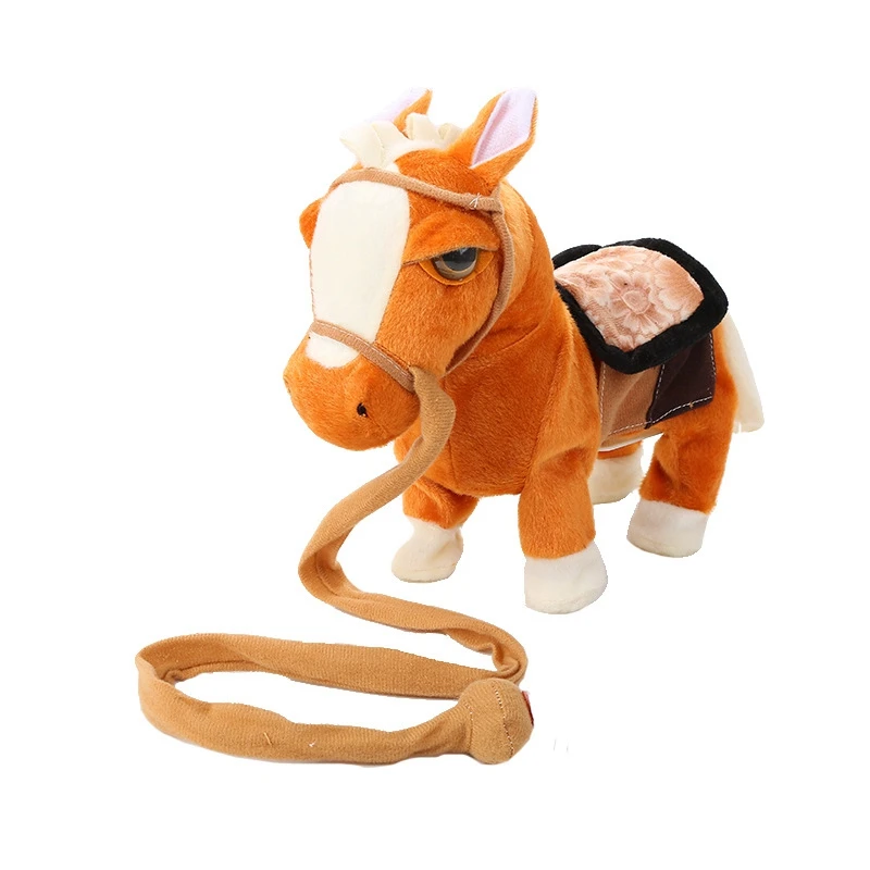 

Walk Along Horse with Remote Control Leash, Dancing Singing Walking Musical Pony Pet, Realistic Animal Design with 111