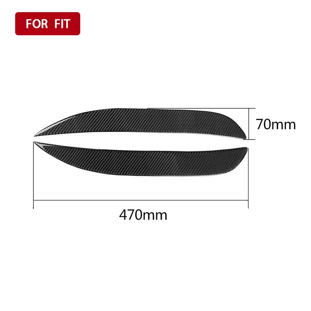 

Carbon Fiber Car Fog Light Eyelid Eyebrow Sticker Decal Trim for Honda Fit/Jazz 2014-2018 Car Styling Accessories