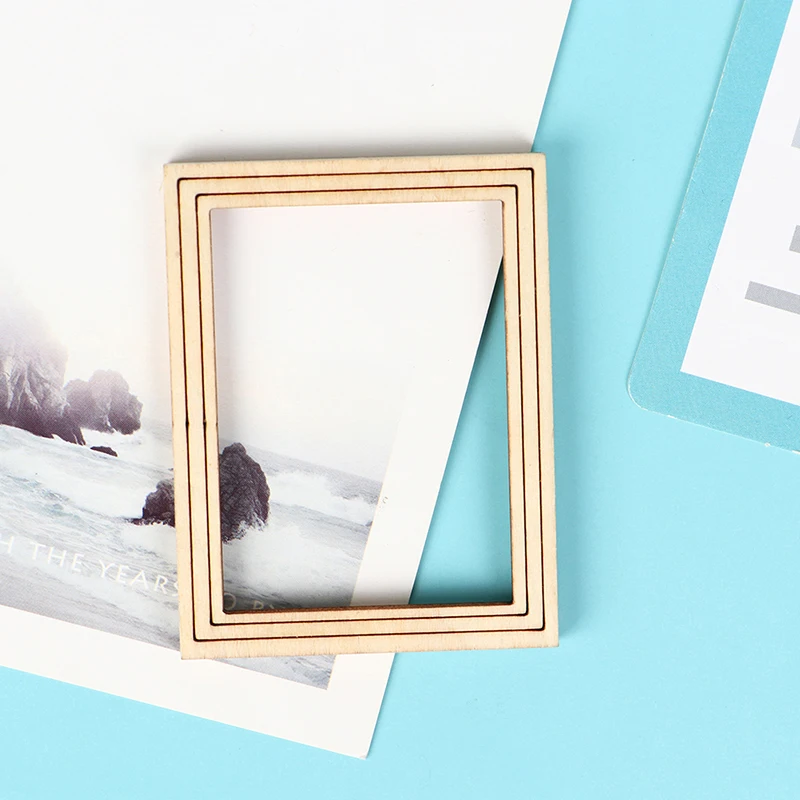 

1/12 Dollhouse Miniature Accessories Wooden Photo Frame Simulation Furniture Model Toy For Children Doll House Decoration
