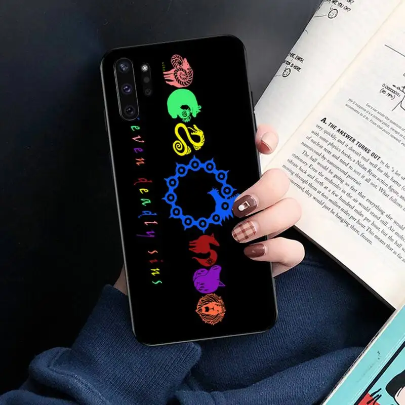 Роскошный дизайнерский чехол для телефона Nanatsu no Taizai Seven Deadly Sin Samsung Note 7 8 9 10 pro Galaxy J7