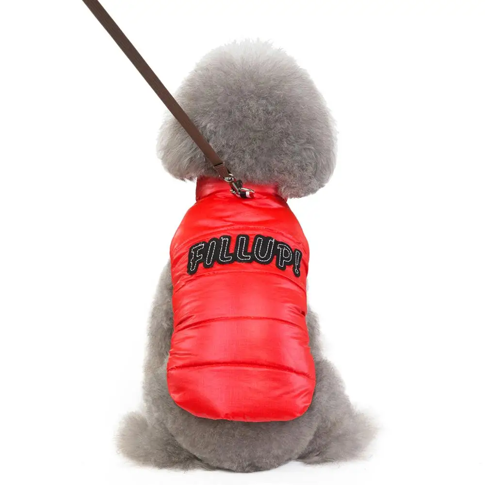 2019 зимние водонепроницаемые куртки для собак Мягкая теплая Модная собачья шлея