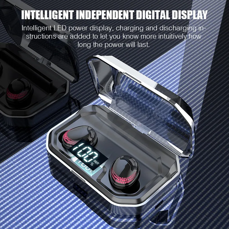 TWS наушники с поддержкой Bluetooth и зарядным футляром|Наушники гарнитуры| |