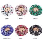 Регулируемая двухсторонняя шапка для волос, 36 см, двусторонняя атласная шапка, шапка, шелковистая Обложка для сна, шапка для волос, инструменты для укладки волос