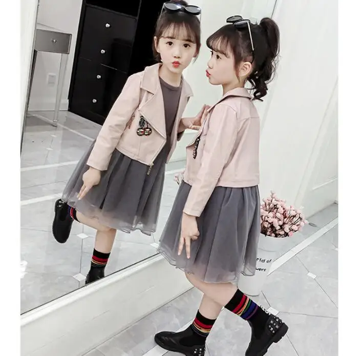 Новинка 2020 детский костюм в Корейском стиле осенняя одежда для девочек детское