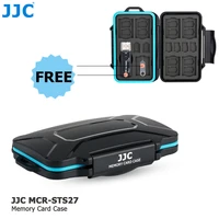 jjc usb 3 0 card reader memory card case wallet holder storage box for 7 sd sdxc sdhc 16 msd micro sd tf 2 micro sim 2 nano sim