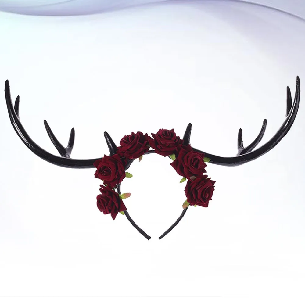 1 шт. креативный большой фотокольцо повязка на голову из рогов лося для Хэллоуина