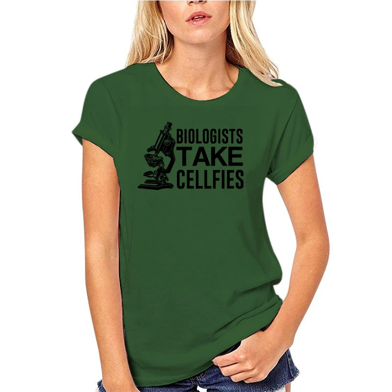 

2020 New Fashion Brand Print T-Shirt Male Brand Biologists Take Cellfies Funny Nerd Geek Fitted T Shirts
