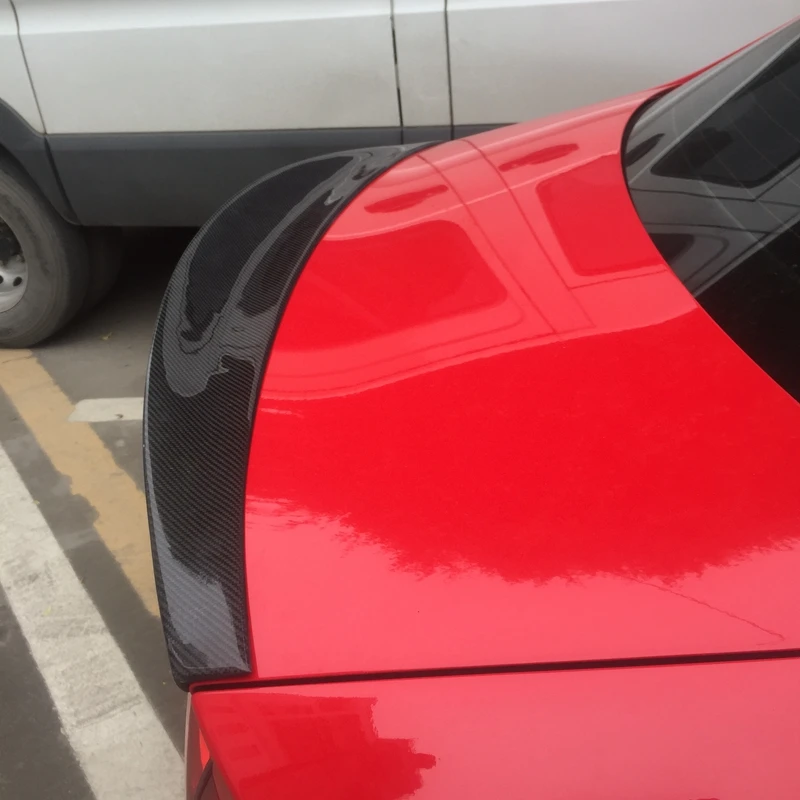 Для Audi A4 B8 B8.5 4 Двери Седан 2009 2012 HK стиль высокое качество карбоновое волокно заднее крыло крыша задний ящик декорированный спойлер