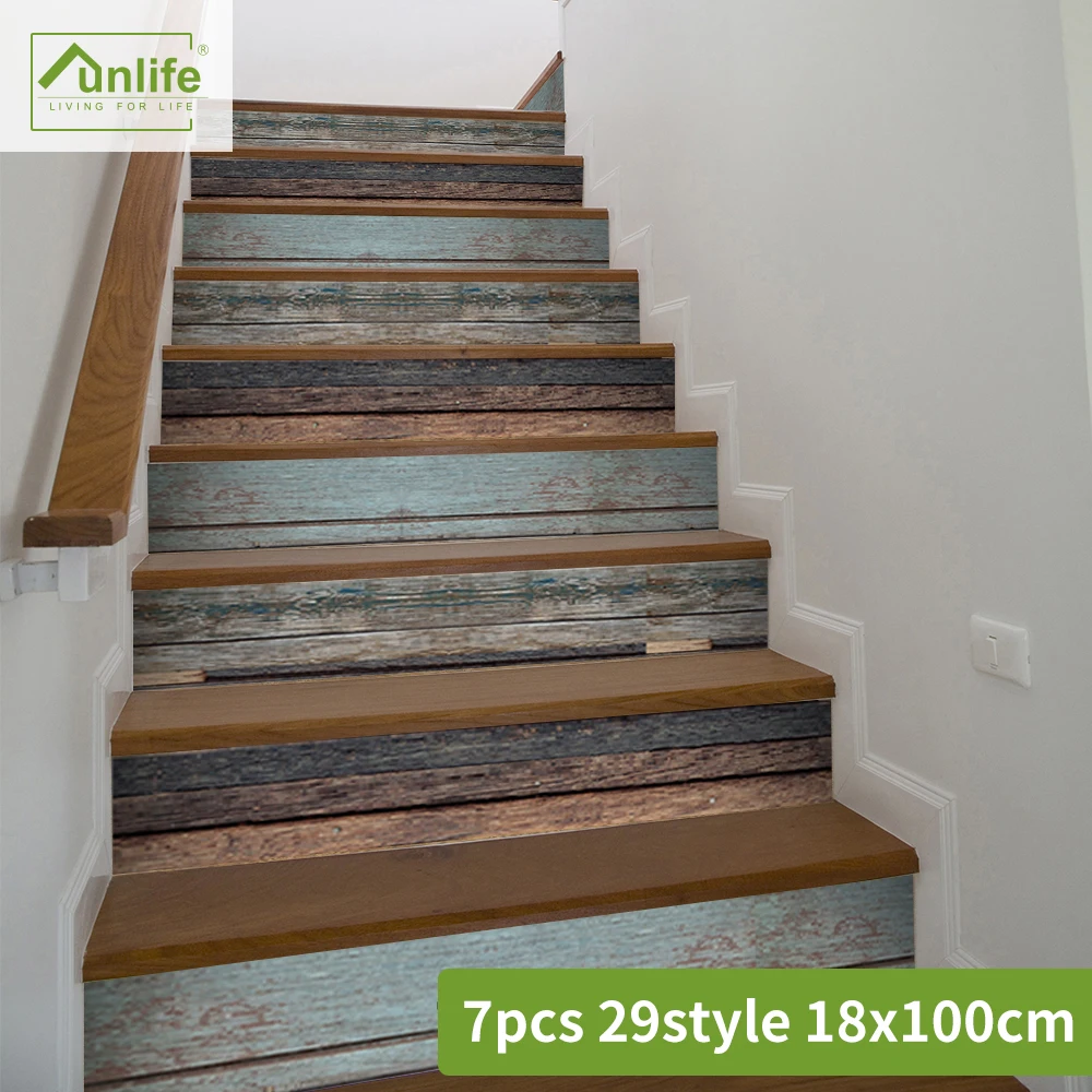 Funlife®Декоративная самоклеящаяся водостойкая маслостойкая лестница в
