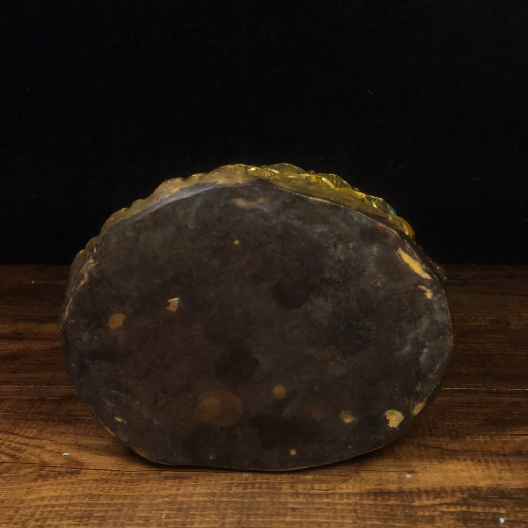 

LaoJunLu Pure Copper Cloisonne Enamel Color Guanyin Imitation antique bronze masterpiece collection of solitary Chinese