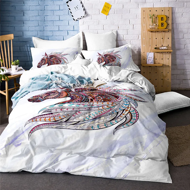 Постельное белье в белом стиле комплект белья с пододеяльником и простыней