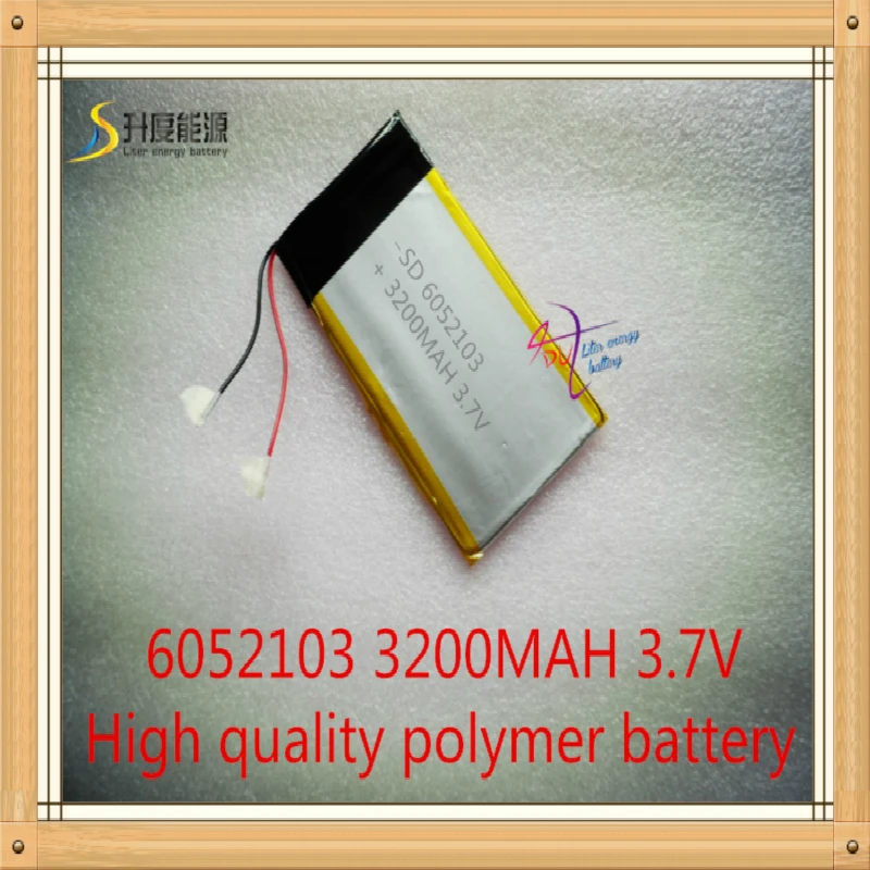 Лучший бренд батареи 6052103 3 7 v 3200mah литиевая полимерная аккумуляторная батарея 6 мм