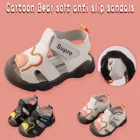 Сандалии детские Нескользящие, мультяшный кролик, летняя мягкая обувь для начинающих ходить мальчиков и девочек