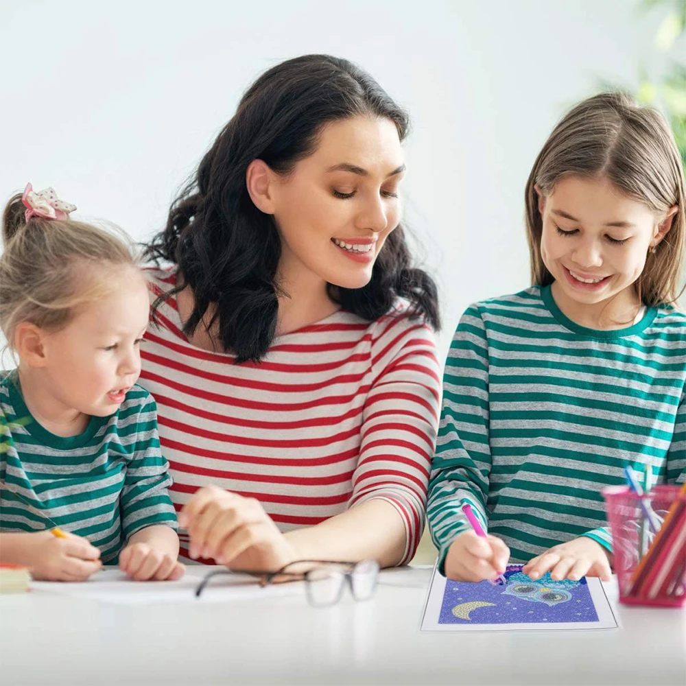 

5D DIY Diamond Painting For Kids Painting by Number Kits Decorative Cute Cartoon Arts Crafts for Home Wall Decor Birthday Gifts