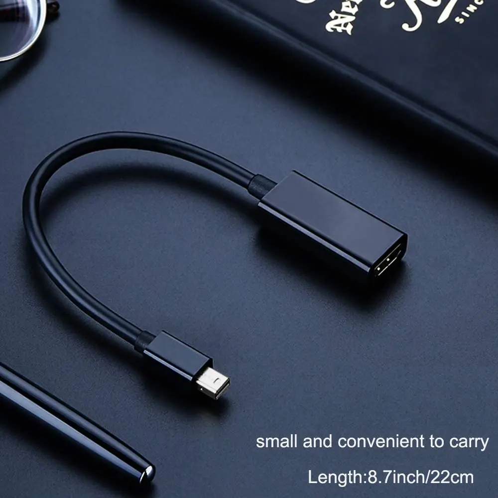 

Mini DP DisplayPort to HDMI-Compatible Adapter Thunderblot Cable Adapter Compatible with Mac Air Pro,Microsoft Surface etc