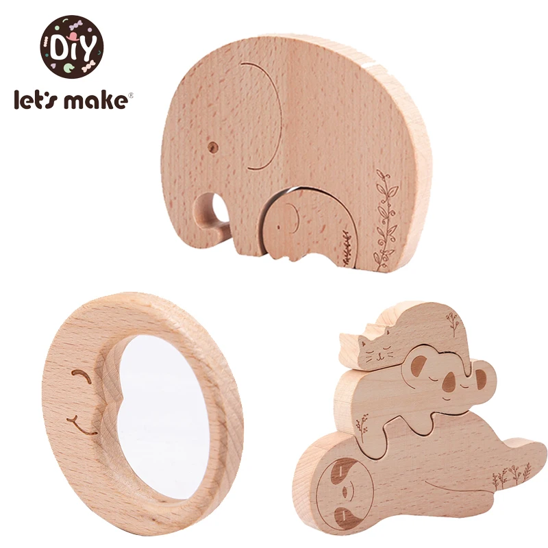 

Baby Wooden Jenga Montessori Blocks Toys for Children Creative Animal Jigsaw Stacking Toys Constructor Blocks Christmas Gifts