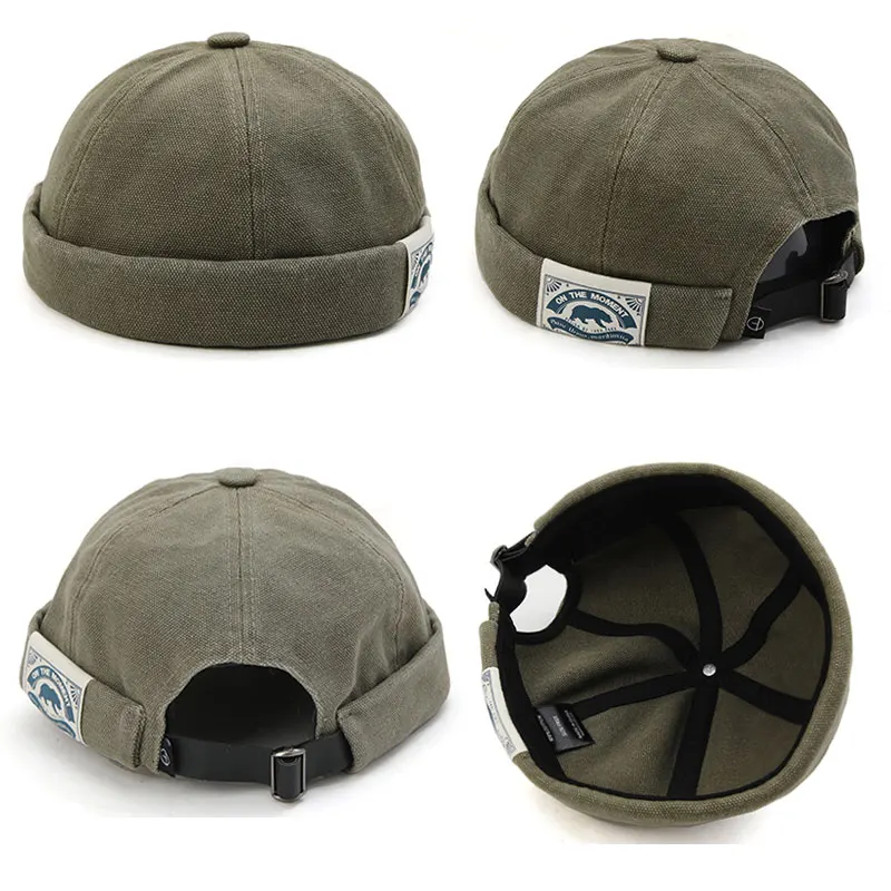 

Fashion Men Docker Cap Skullcap Retro Sailor Cap Beanie Hats Men Women Warm Bucket Cap Brimless Hat Skullcap Bonnet Dad Caps