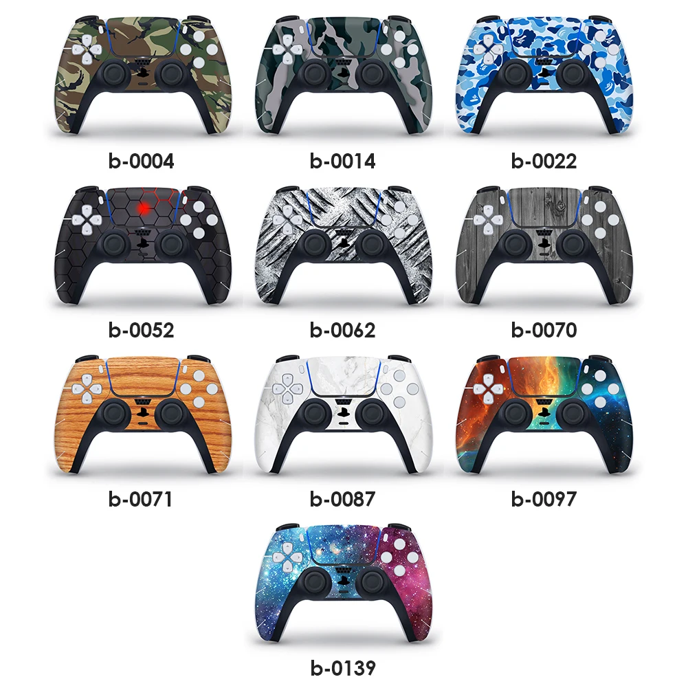 Камуфляжная наклейка для контроллера PS5 водонепроницаемая защита от царапин