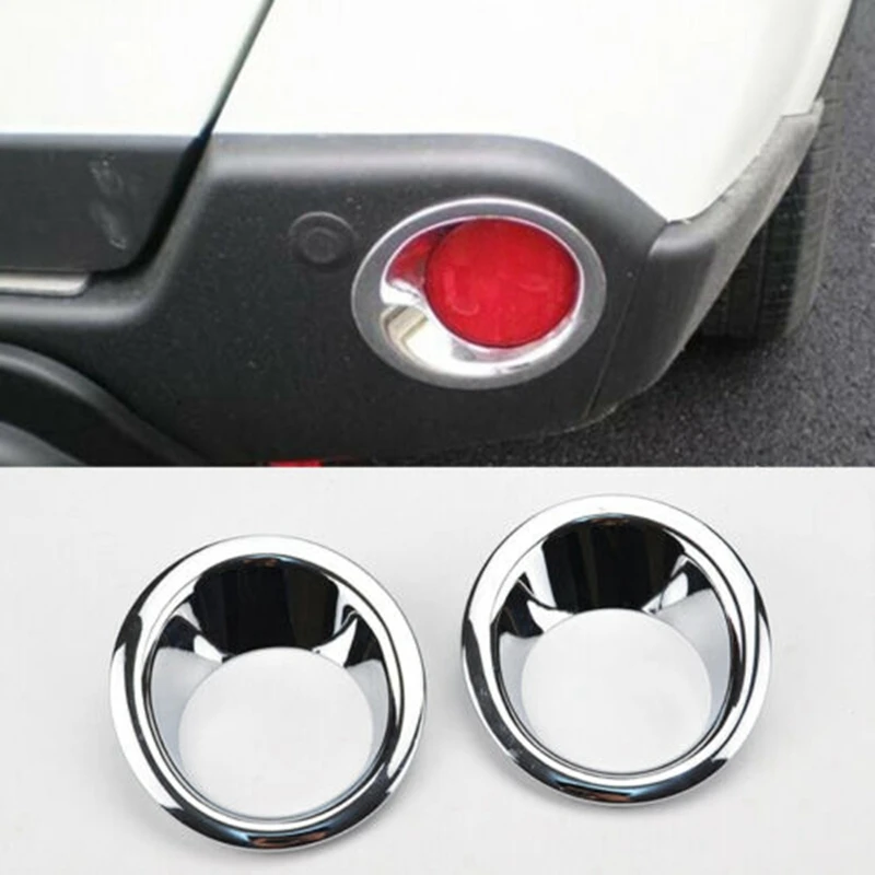 4 шт. ABS Хромированная передняя и лампа заднего противотуманного фонаря Накладка