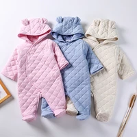 newborn baby winter hoodie clothes 100cotton infant baby girls pink climbing new spring outwear rompers 0 18month boy jumpsuit