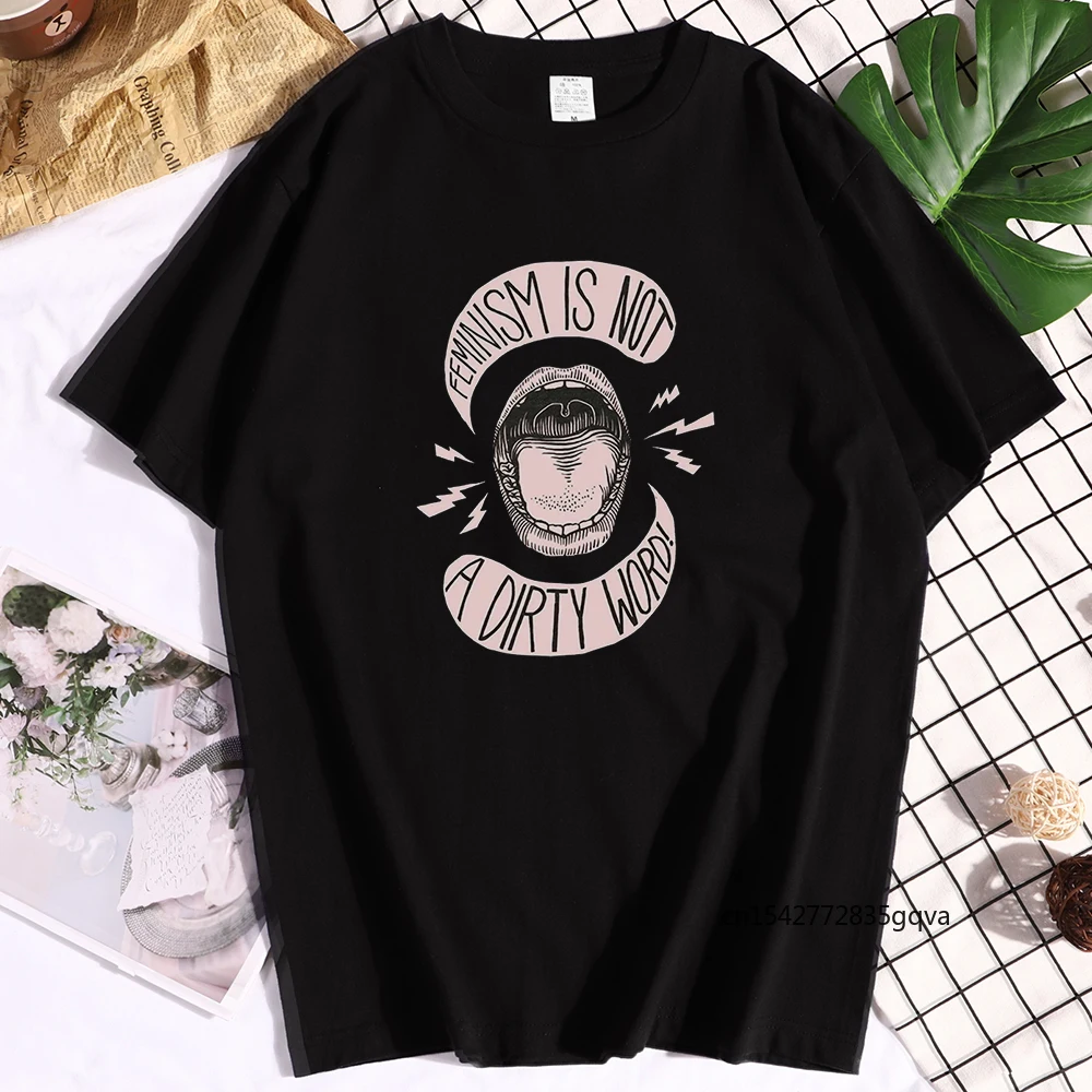 

Feminism Is Not A Dirty Word Womens T Shirt Tee Shirt Fashion Tees Shirts Fashion Short Sleeves Street Casual Female's T Shirt