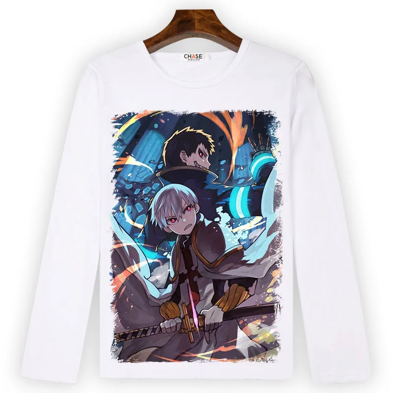 Футболка для косплея пожарной силы футболка с принтом ширры кусакабе