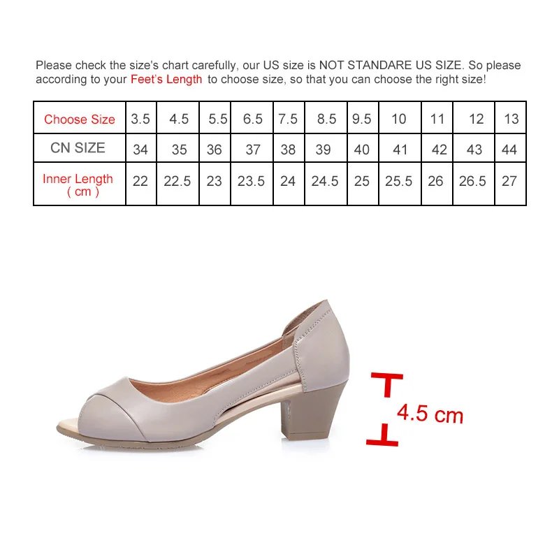 

Summer Women Dress Shoes Toe Office Work Medium Heels Pumps Open Toe Girl Sandals Black Zapatos Mujer