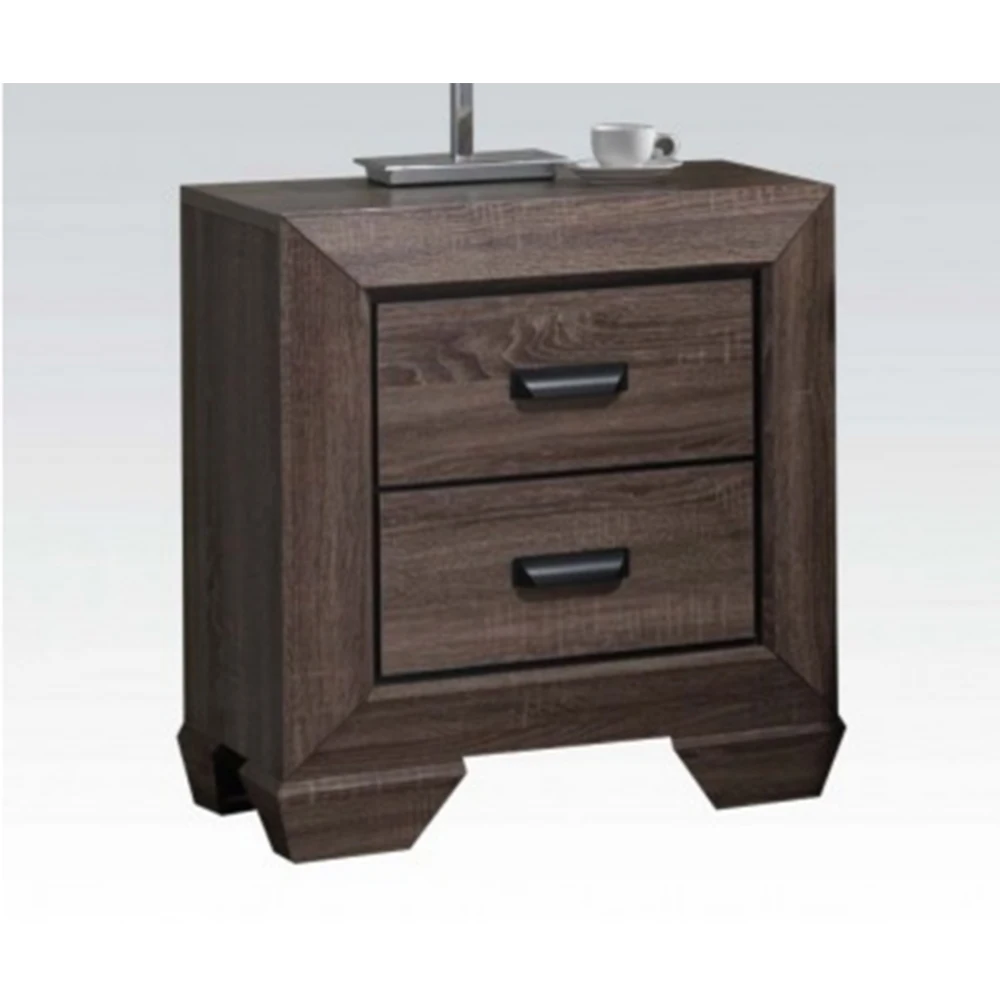 

Nightstand Bedside Table End Table Lyndon Nightstand in Weathered with Drawers Suitable for Bedroom Living Room Side Table