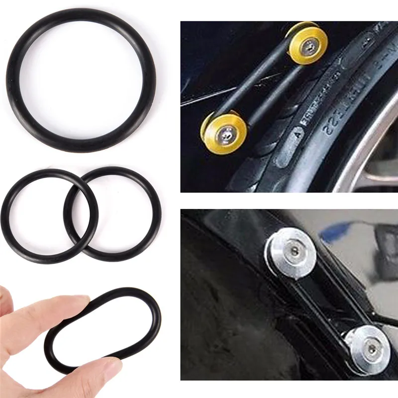 

Hot sale 4PCS/lot Black car bumpers Quick Release Fasteners Replacement Rubber O-Rings Gaskets