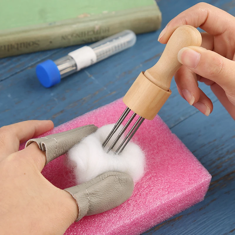 MIUSIE Wooden Handle Wool Felting Needles Tools Felting Needle DIY Tools Accessories For DIY Sewing Handmade Working images - 6