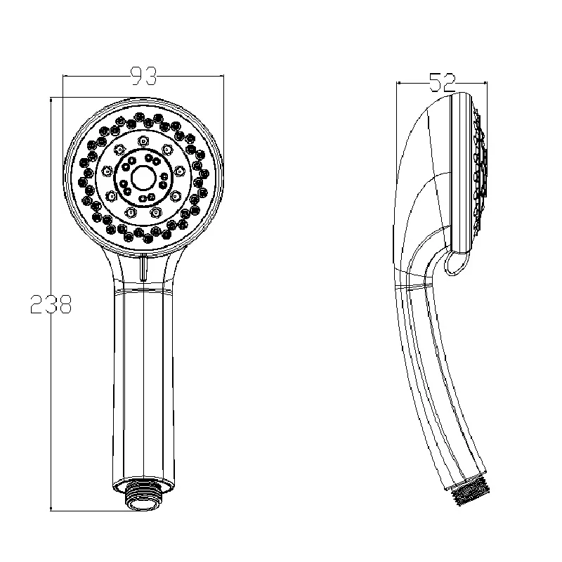 5 режимов насадка для душа ручная подвесная капельного распыления ванной комнаты
