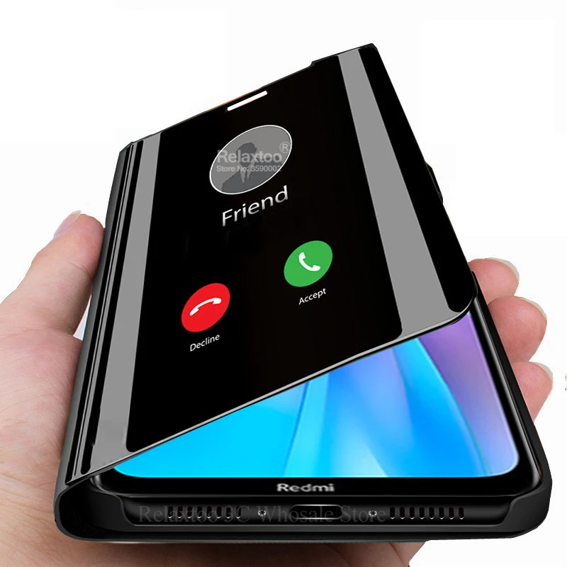 Умный чехол mi rror redmi note 8 pro 8t 8a 7 7a для Xiaomi 10 Чехол xio a3 xao 9 se 9t с откидной крышкой| |