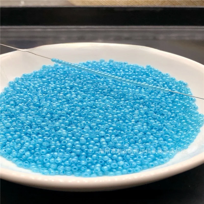 Супер Форма 2 мм Высокое качество риса бусины имитация мороженого нефритовые