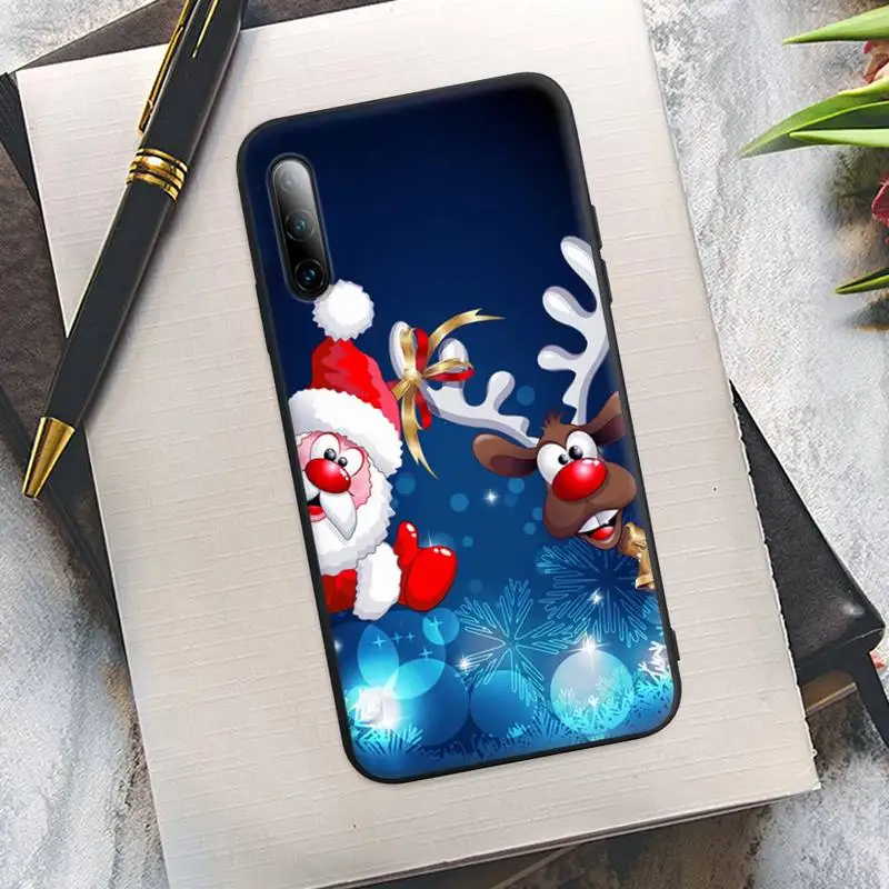 christmas new year black silicone phone cover case for samsung a51 a71 a72 a21 a20 a31 a10 a40 a70 a30 s a20e a52 a50 a11 free global shipping