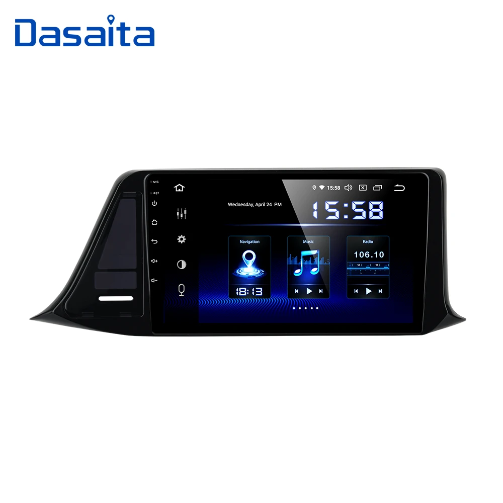 

Автомобильный мультимедийный плеер Dasaita, 9 дюймов, IPS, Android 10,0, для Toyota C-HR CHR RHD GPS 2016 2017 2018, навигация, BT5.0 1080P видео
