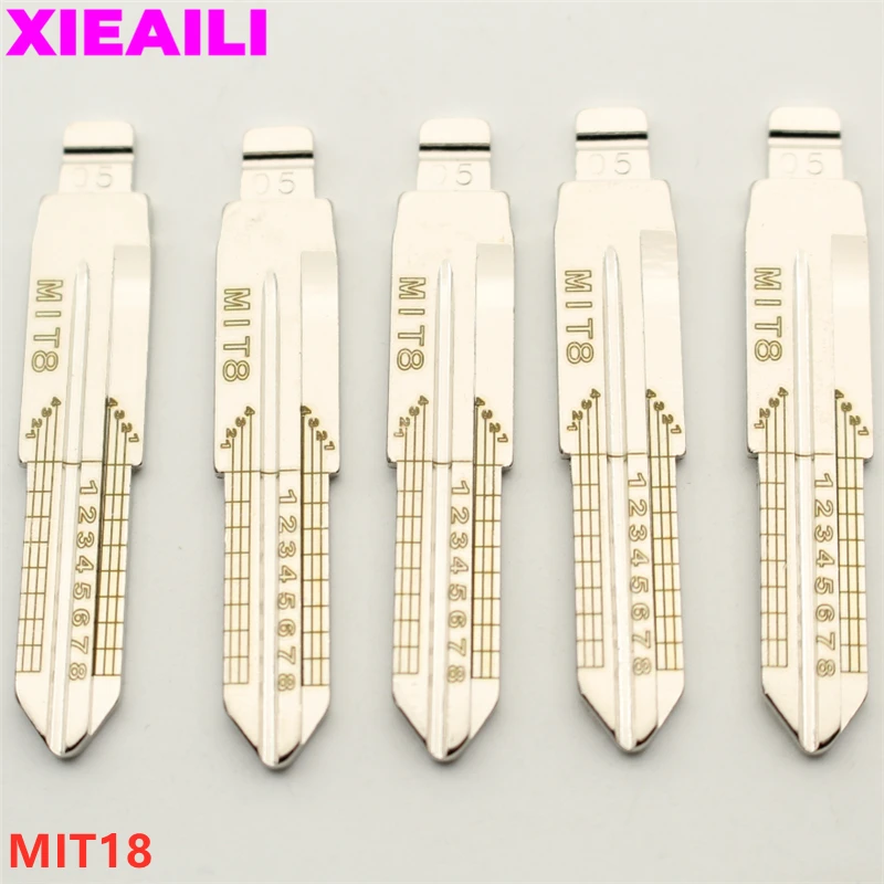 XIEAILI 50 шт. № 05 MIT18 гравировка линии ключа лезвия резки зубов нерезанные ключи