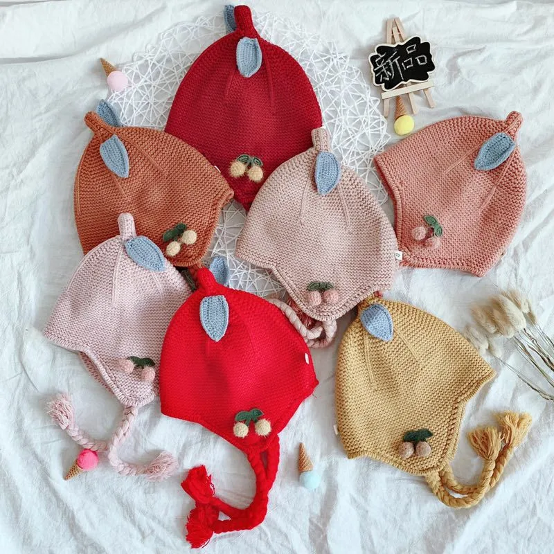 Новый 2019 детская зимняя шапка из натурального меха с помпоном для детей узор в