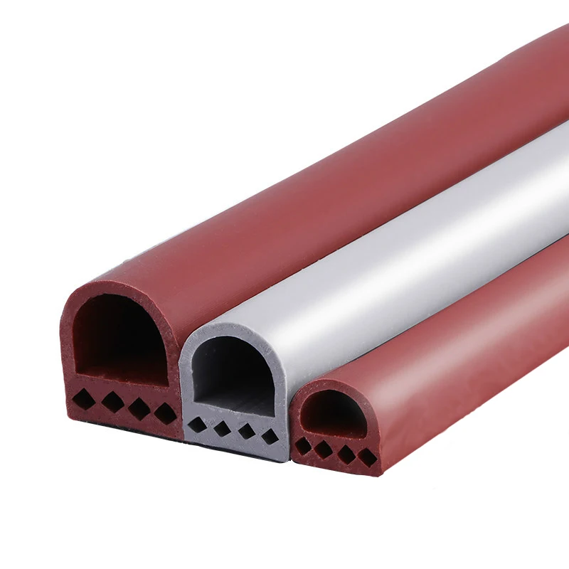 

6m D type silicone rubber door sealing strip window sound insulated strip self-adhesive tape window insulation seal